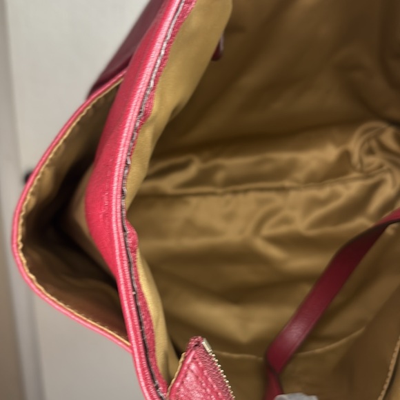 COACH Burgundy Leather Tote Bag - Picture 8 of 9